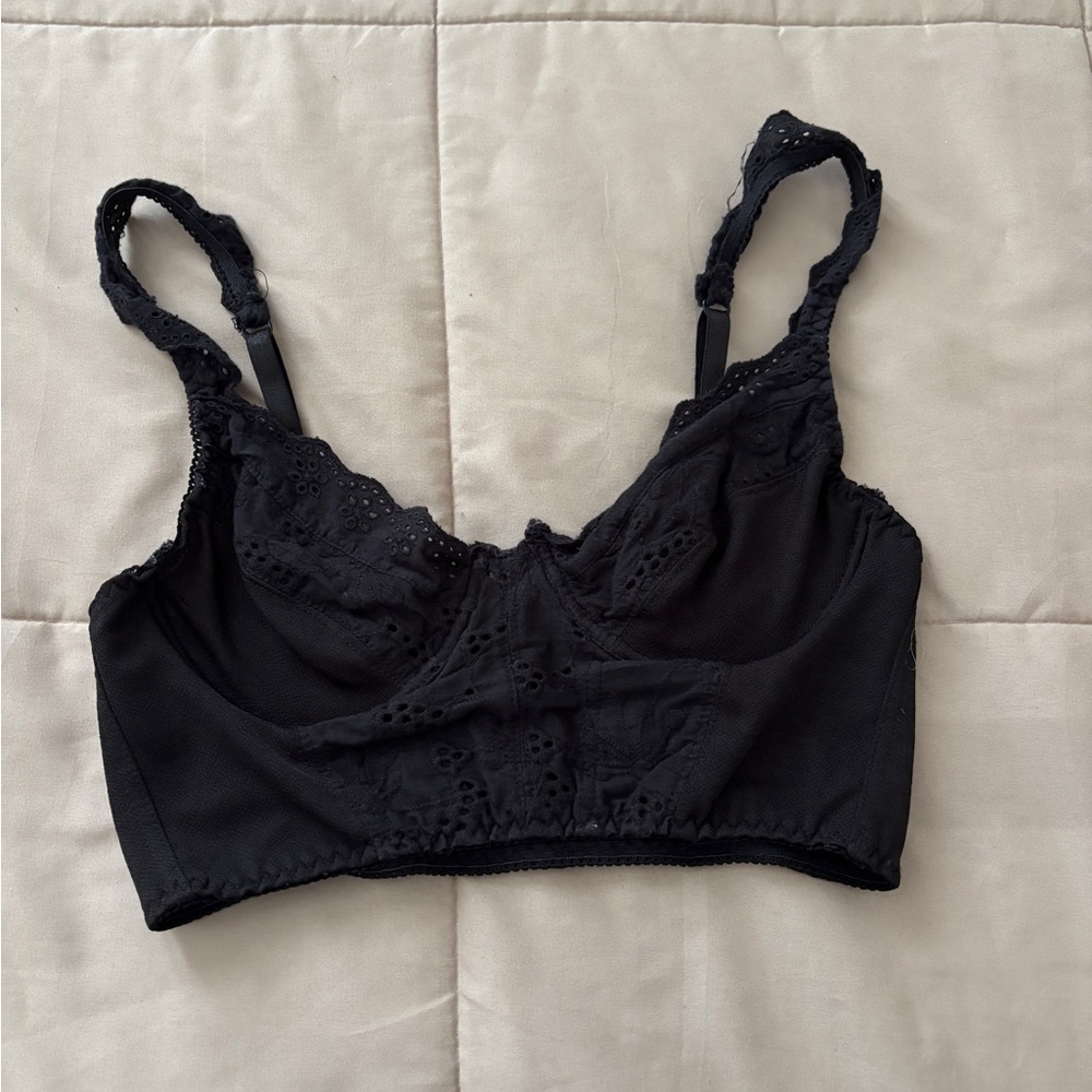 Elegant Black Lace Bralette